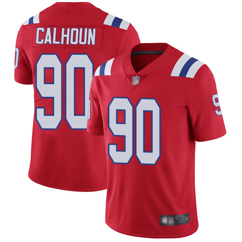 New England Patriots Football #90 Vapor Limited Red Men Shilique Calhoun Alternate NFL Jersey